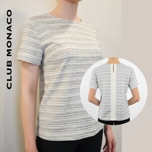 🟣 XS Club Monaco Textured Multi Fabric Women's Top